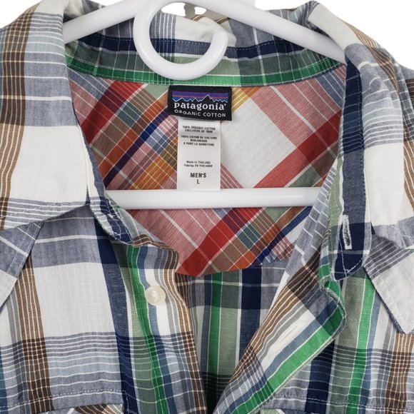 Patagonia Button Up Short Sleeve Shirt Size Large - Picture 2 of 6